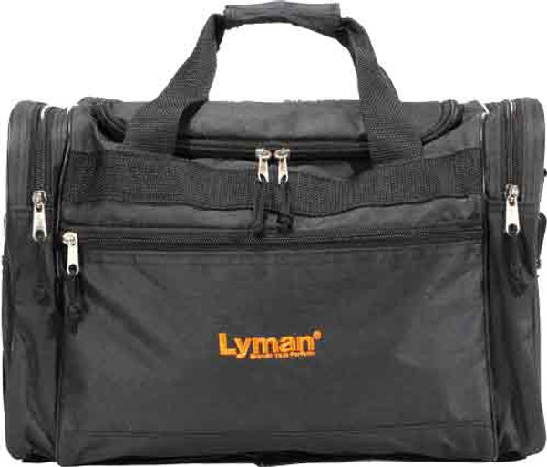 LYMAN HANDGUN RANGE BAG BLACK NYLON W/CARRY STRAP