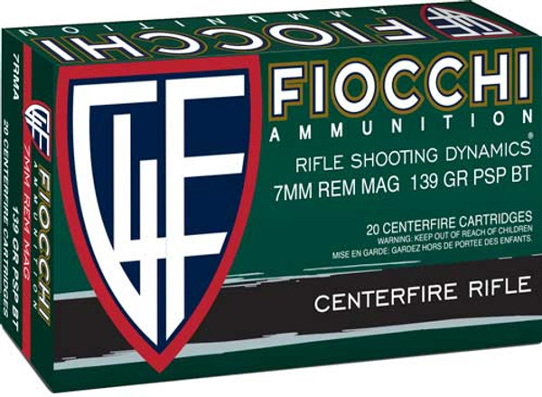FIOCCHI 7MM REM MAG 139GR PSP 20RD 10BX/CS