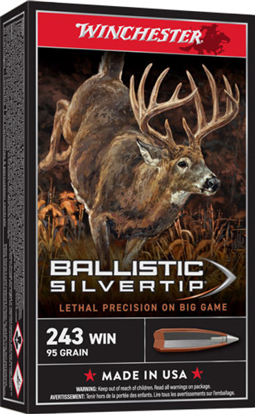 WINCHESTER SUPREME 243 WIN 95GR SILVER-TIP 20RD 10BX/CS
