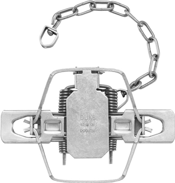 DUKE TRAPS #2 SQUARE JAW TRAP DOGLESS CASE OF 12