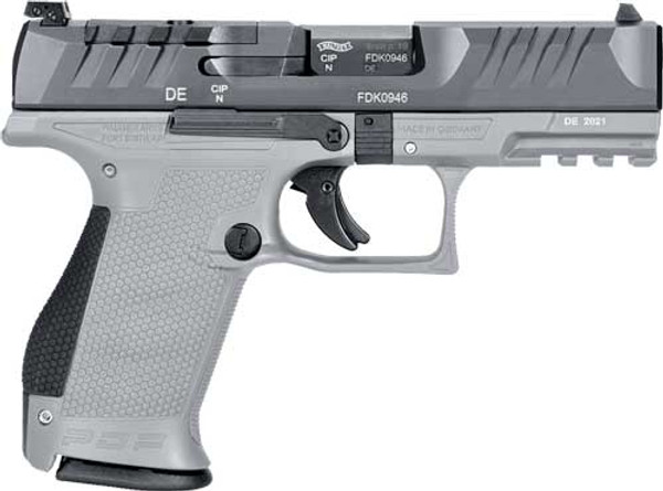 WALTHER PDP COMPACT 9MM 4" FS 15-SHOT GRAY POLYMER FRAME