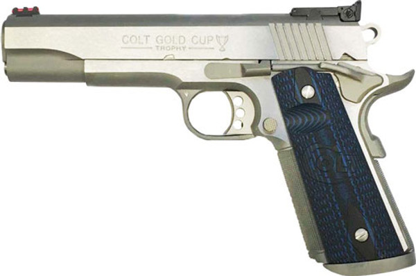 COLT GOLD CUP STAINLESS 38 SUPER AS 9-SHOT G10