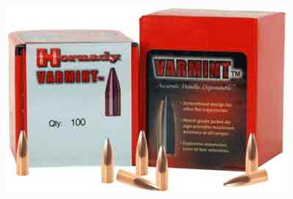 HORNADY BULLETS 22 CAL .224 55GR JSP 100CT 40BX/CS