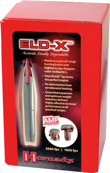 HORNADY BULLETS 30 CAL .308 220GR. ELD-X 100CT 15BX/CS