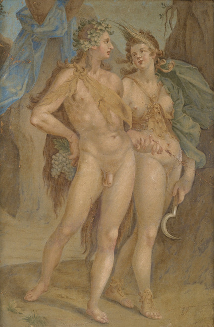 Gallery Edition study of After Bartholomaeus Spranger's Ceres And Bacchus.