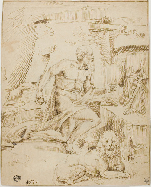 Gallery Edition study of After Bartolommeo Passarotti's Saint Jerome.