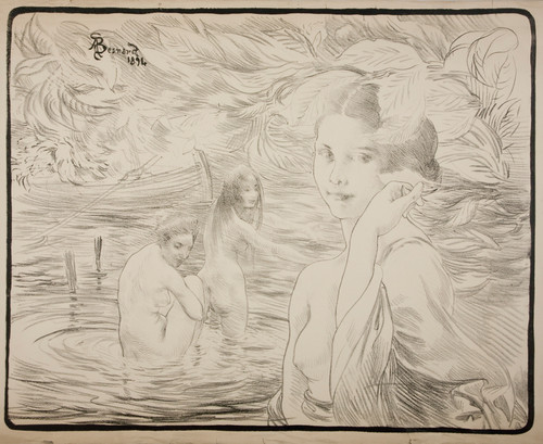 Gallery Edition study of Albert Besnard's Trois baigneuses.