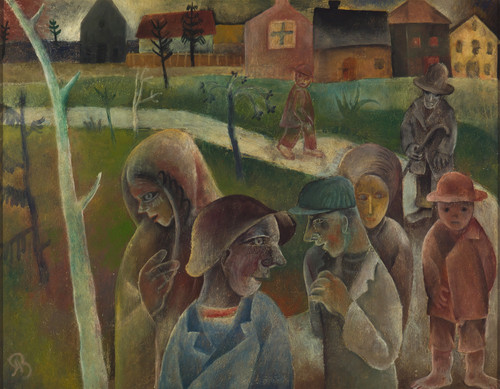 Gallery Edition study of Albert Bloch's Highway.