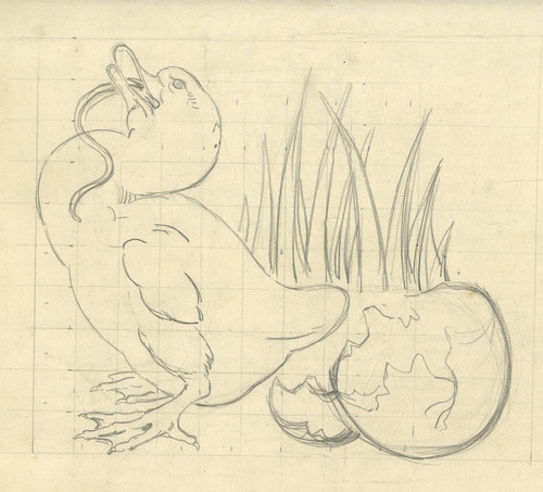 Gallery Edition study of Albert Daenens's Eendje uit het ei.