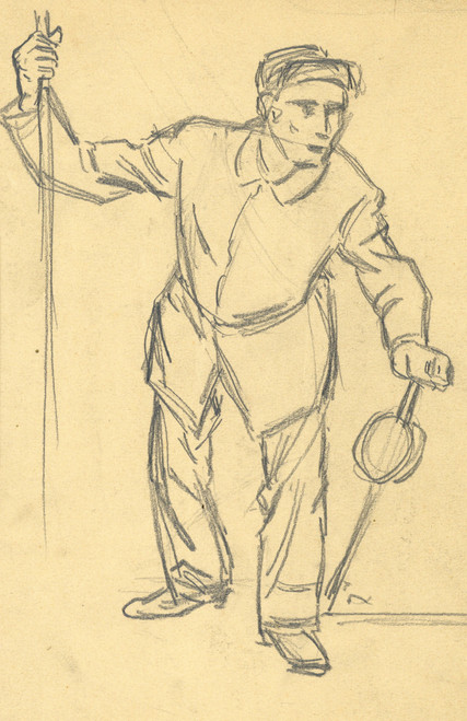 Gallery Edition study of Albert Daenens's Staande figuur.