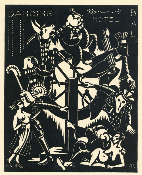 Gallery Edition study of Albert Daenens's The daily carnival.