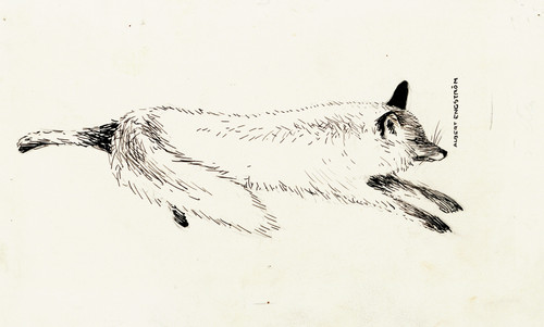 Gallery Edition study of Albert Engström's Eager for the Hunt.