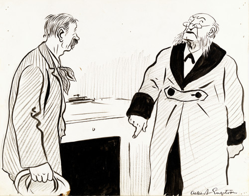 Gallery Edition study of Albert Engström's The Despotic Old Proprietor.