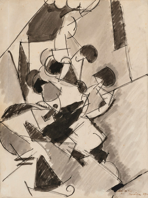 Gallery Edition study of Albert Gleizes's Acrobates.