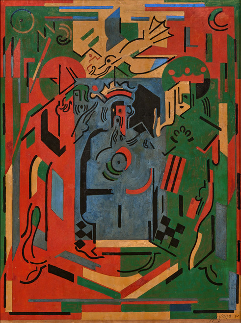 Gallery Edition study of Albert Gleizes's Au Palais.