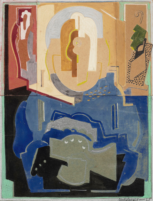 Gallery Edition study of Albert Gleizes's Composition à quatre éléments.