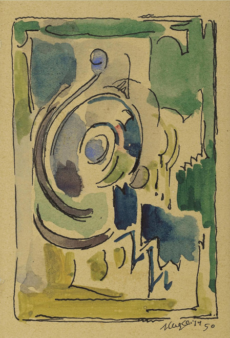 Gallery Edition study of Albert Gleizes's Composition.