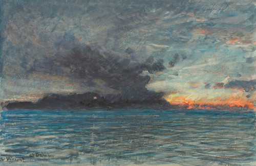 Gallery Edition study of Albert Goodwin's St Vincent at dawn.