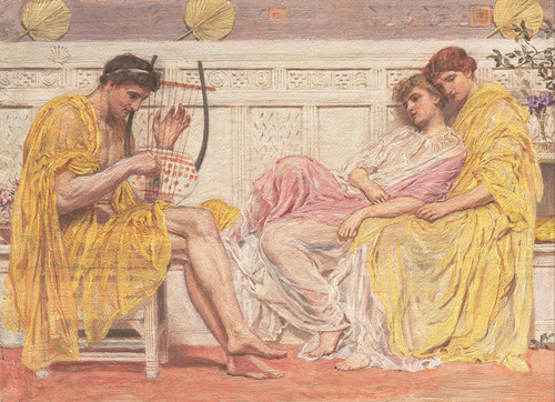 Gallery Edition study of Albert Joseph Moore's A Musician.