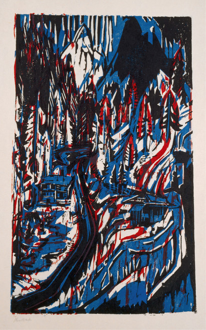 Gallery Edition study of Albert Müller's Sertigtal.