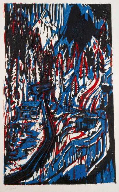 Gallery Edition study of Albert Müller's Sertigtal.