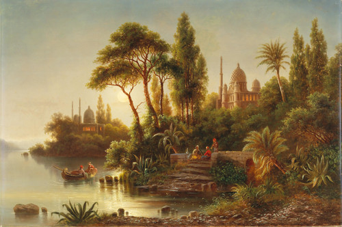Gallery Edition study of Albert Rieger's The Orient In The Evening Light.