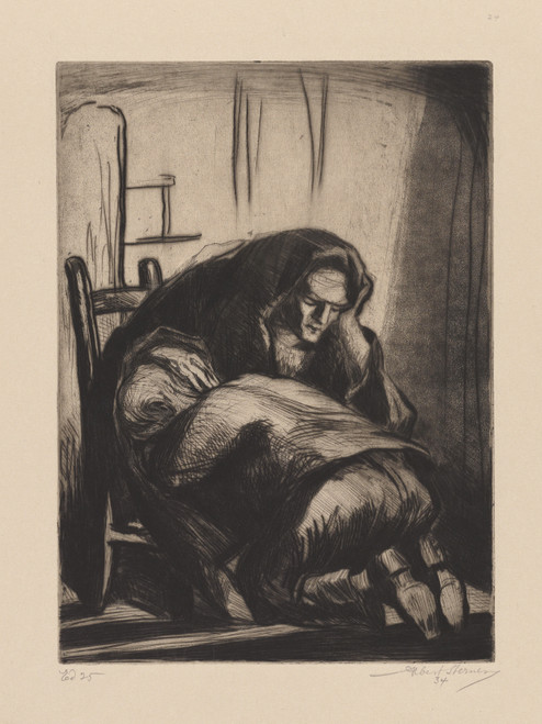 Gallery Edition study of Albert Sterner's Mother.