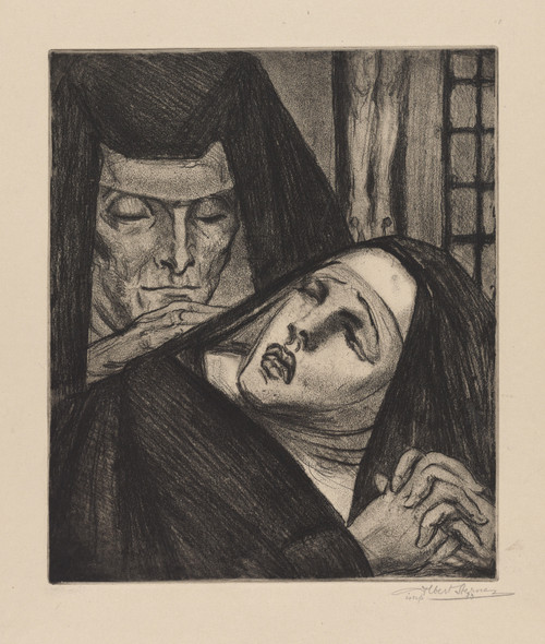 Gallery Edition study of Albert Sterner's Mother Superior.