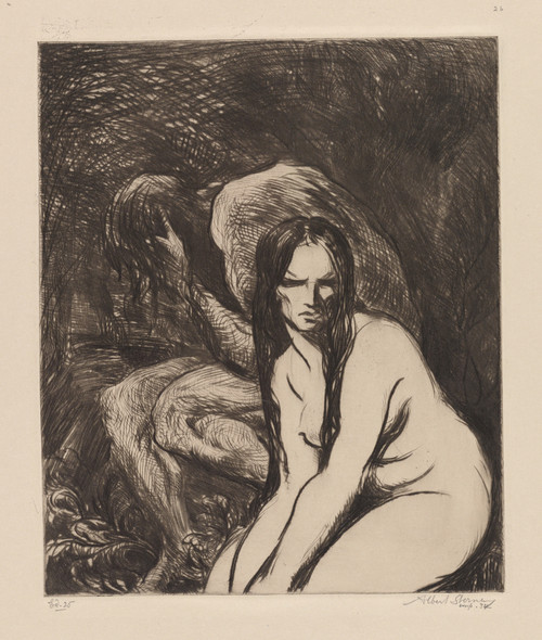 Gallery Edition study of Albert Sterner's Primeval.