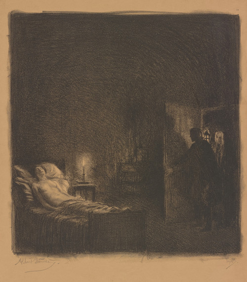 Gallery Edition study of Albert Sterner's Sick soul.