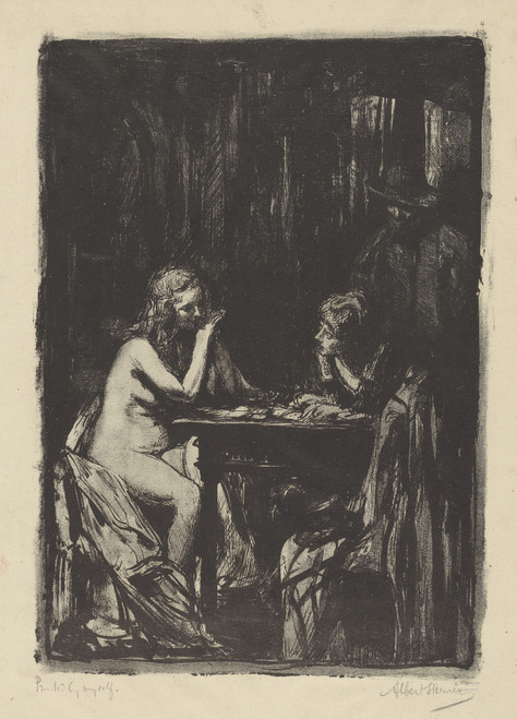 Gallery Edition study of Albert Sterner's The stranger.