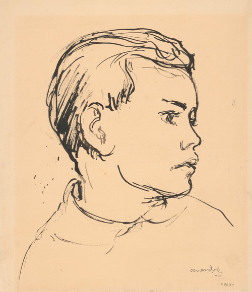 Gallery Edition study of Albert Van Dyck's Boy’s head.