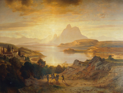 Gallery Edition study of Albert Zimmermann's Lago di Lugano.