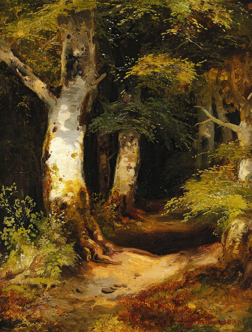 Gallery Edition study of Albert Zimmermann's Waldweg.