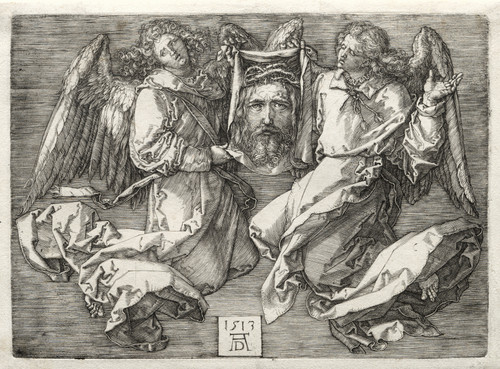 Gallery Edition study of Albrecht Dürer's Sudarium Displayed by Two Angels.