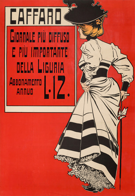 Gallery Edition study of Aleardo Villa's Caffaro, Giornale Piu’ Diffuso E Importante Della Liguria.
