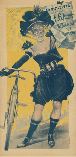 Gallery Edition study of Aleardo Villa's La Bicicletta.