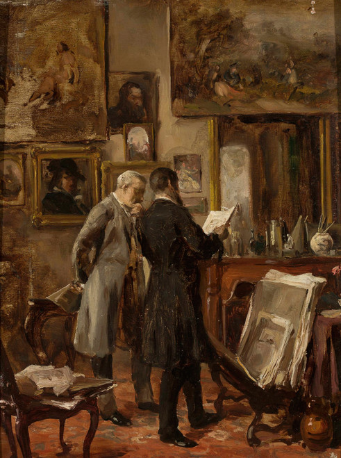 Gallery Edition study of Aleksander Gierymski's In the painter’s studio.