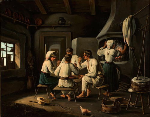 Gallery Edition study of Aleksander Raczyński's In the servants’ chamber.