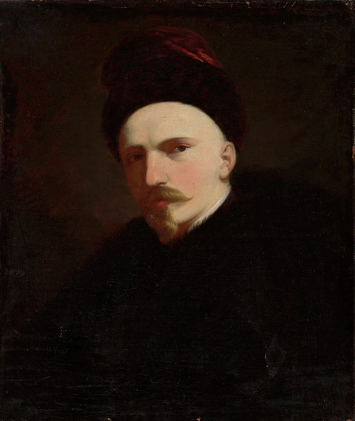 Gallery Edition study of Aleksander Rycerski's Self-portrait.