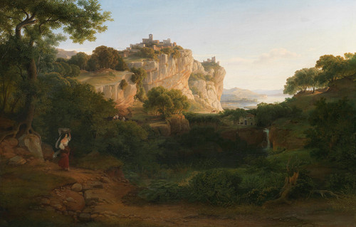 Gallery Edition study of Alexander Herrmann's Blick auf Olevano.