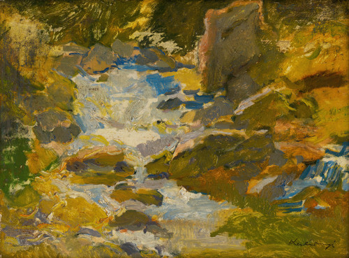 Gallery Edition study of Alexander Kubínyi's Forest Brook.