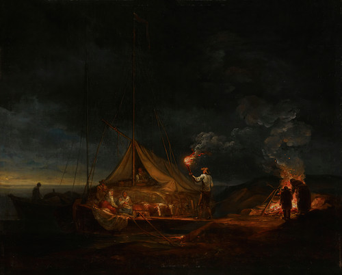 Gallery Edition study of Alexander Lauréus's Archipelago People By The Campfire.