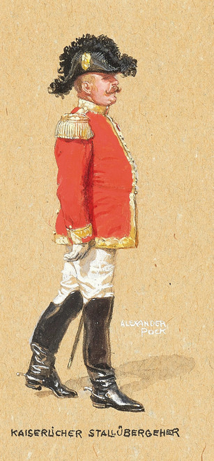 Gallery Edition study of Alexander Pock's Kaiserlicher Stallübergeher.