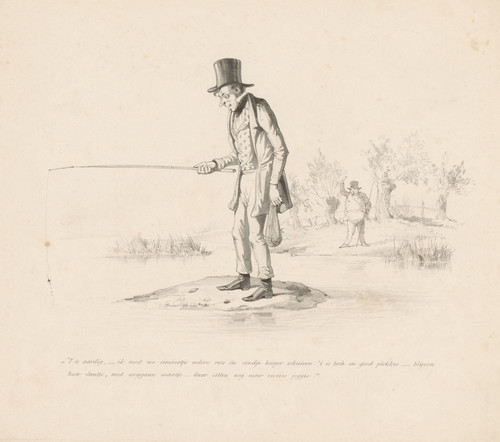 Gallery Edition study of Alexander Ver Huell's Visser op eiland.