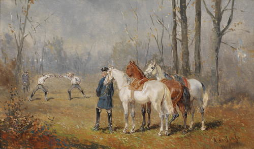 Gallery Edition study of Alexander Von Bensa's Das Duell.