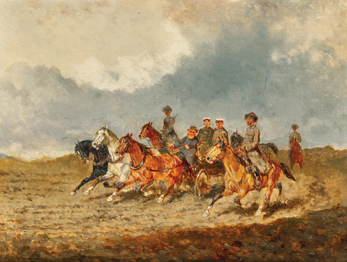 Gallery Edition study of Alexander Von Bensa's Das Ehrengeleit.