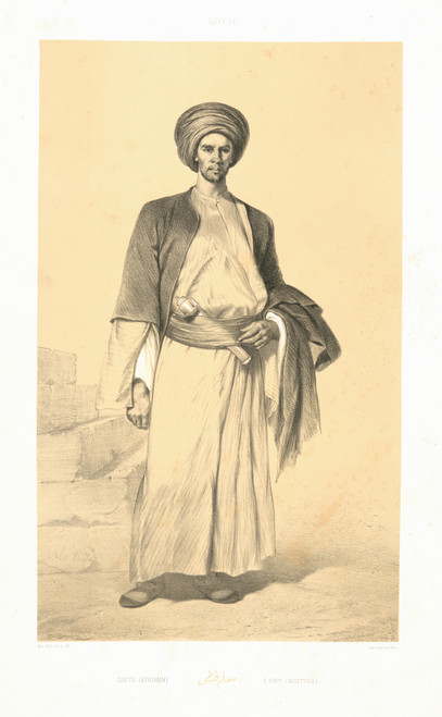 Gallery Edition study of Alexandre Bida's Copte (Écrivain), A Copt (Writer).