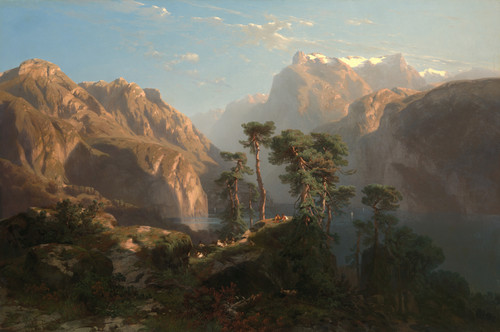 Gallery Edition study of Alexandre Calame's Vierwaldstätter See.
