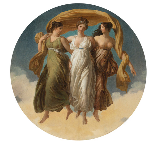 Gallery Edition study of Alexandre Evariste Fragonard's The Three Graces.